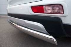 Защита заднего бампера D75х42 (дуга) для Mitsubishi Outlander 2014