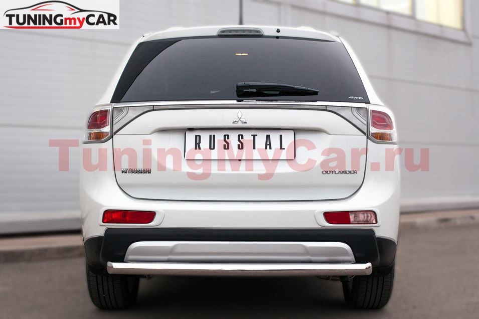 Защита заднего бампера D63 (дуга) для Mitsubishi Outlander 2014