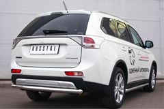 Защита заднего бампера D63 (дуга) для Mitsubishi Outlander 2014