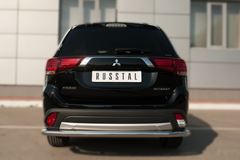 Защита заднего бампера D63 (секции) для Mitsubishi Outlander 2015-