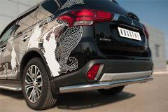 Защита заднего бампера D63 (секции) для Mitsubishi Outlander 2015-