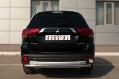 Защита заднего бампера D63 (дуга) для Mitsubishi Outlander 2015-