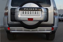 Защита заднего бампера D76 (дуга) для Mitsubishi Pajero 4 2012-2013