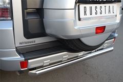 Защита заднего бампера D63 (дуга) для Mitsubishi Pajero 4 2012-2013