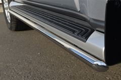 Защита порогов D42 (1 вариант) для Mitsubishi Pajero 4 2012-2013