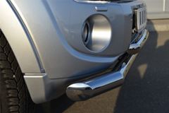 Защита переднего бампера D76/63 (дуга) для Mitsubishi Pajero 4 2012-2013