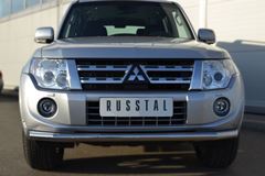 Защита переднего бампера D63 (дуга) для Mitsubishi Pajero 4 2012-2013