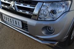 Защита переднего бампера D63 (дуга) для Mitsubishi Pajero 4 2012-2013