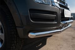 Защита переднего бампера D63 (секции) D63 (дуга)+декор для Mitsubishi Pajero 4 2014-