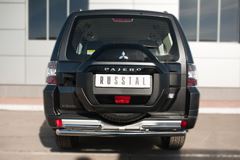 Защита заднего бампера D63 (дуга) D42х2 (дуга) для Mitsubishi Pajero 4 2014-