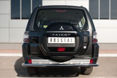 Защита заднего бампера D63 (секции) для Mitsubishi Pajero 4 2014-
