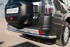 Защита заднего бампера D63 (секции) для Mitsubishi Pajero 4 2014-
