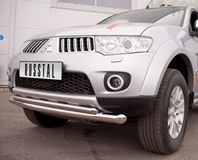 Защита переднего бампера D76/42 для Mitsubishi Pajero Sport 2010-2012