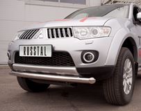 Защита переднего бампера D76 для Mitsubishi Pajero Sport 2010-2012