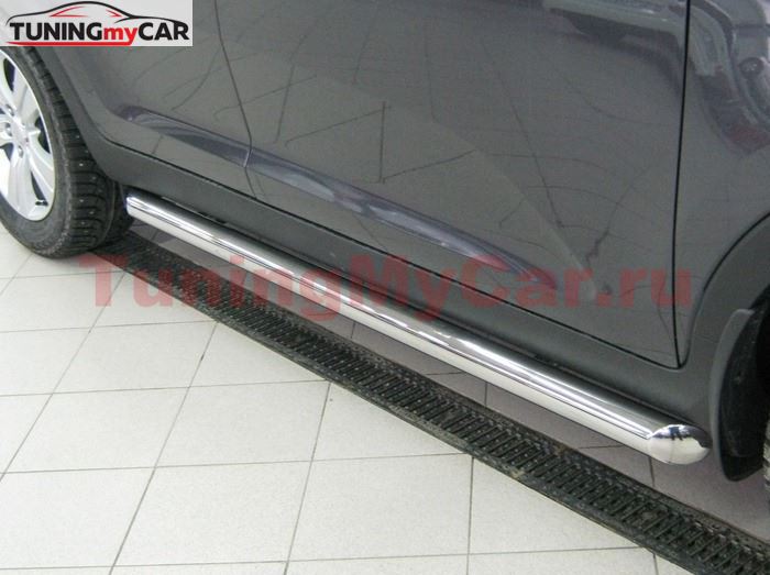 Пороги труба D63 для Mitsubishi Pajero Sport 2010-2012