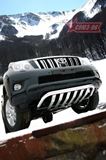  Решётка передняя мини (труба d60) низкая на Toyota Land Cruiser Prado 150 2009-2013