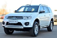 Защита переднего бампера D76 (дуга) D42 (дуга) для Mitsubishi Pajero Sport 2013-2015