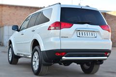 Защита заднего бампера D76 (дуга) для Mitsubishi Pajero Sport 2013-2015