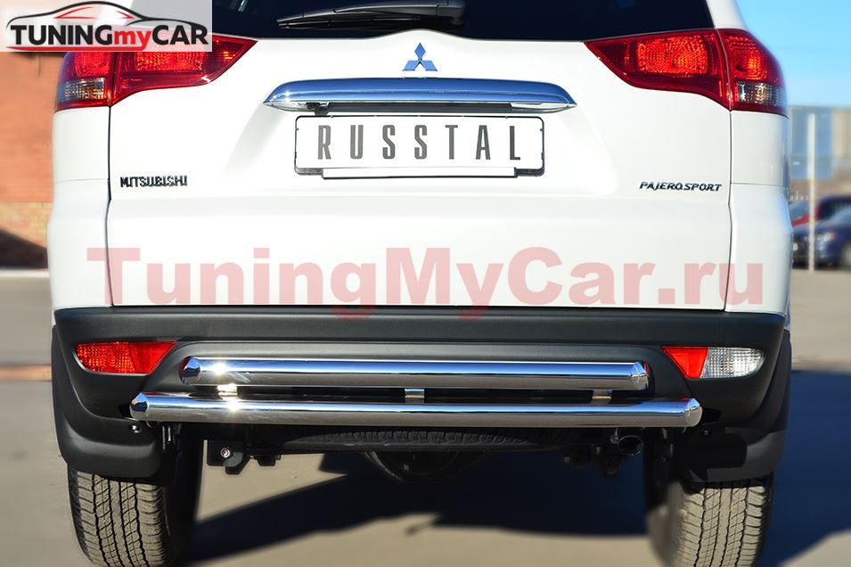 Защита заднего бампера D63 (дуга) D63 (дуга) для Mitsubishi Pajero Sport 2013-2015