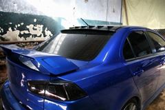 Козырек широкий EVO-style 6 зубьев на крышу Mitsubishi Lancer 10 