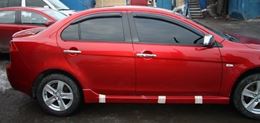 Накладки на пороги в стиле EVO для Lancer 10