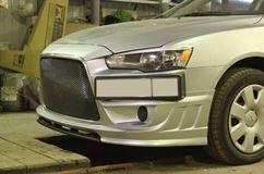 Накладка переднего бампера Shark-Style для Mitsubishi Lancer 10 от 2011 г.в.