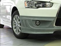 Накладка переднего бампера Shark-Style для Mitsubishi Lancer 10 от 2011 г.в.