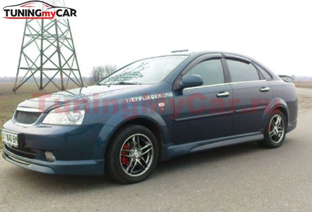 Накладки на внешние пороги Chevrolet Lacetti седан/универсал 2004-2013