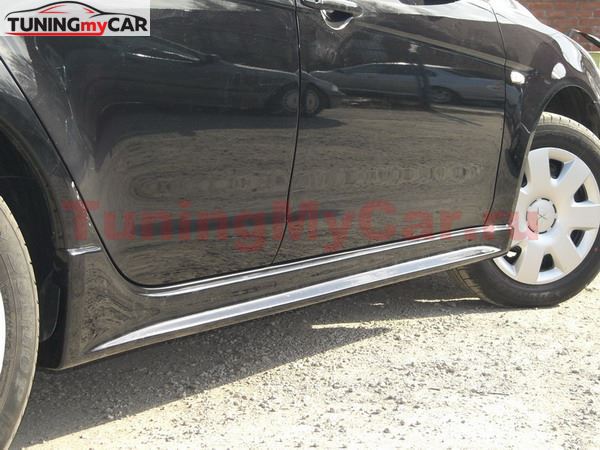 абс ПОРОГИ усиленные для Mitsubishi Lancer 10 (style 2.0)