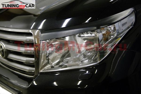Накладки на фары (реснички) Toyota LAND CRUISER 200