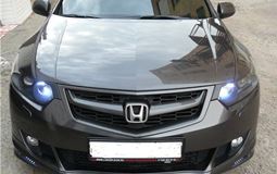 Реснички (накладкина фары) короткие для Honda Accord 8