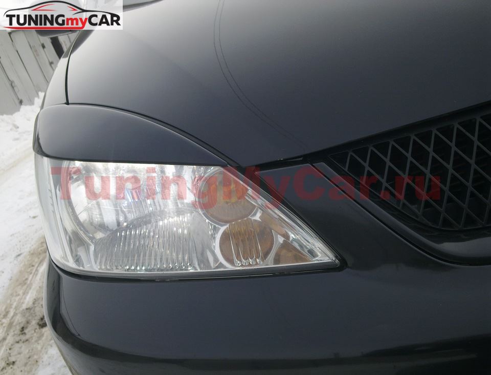 Накладки на фары (реснички) для Mitsubishi Lancer 9