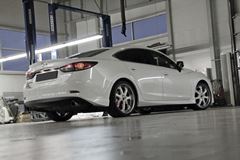 Клыки (накладки) заднего бампера SkyActivSport для Mazda 6 2013-