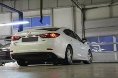 Клыки (накладки) заднего бампера SkyActivSport для Mazda 6 2013-