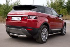 Пороги труба D76 с накладками (вариант 2) для Land Rover Range Rover Evoque Prestige u Pure 2011-