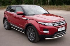 Пороги труба D63 (вариант 3) для Land Rover Range Rover Evoque Prestige u Pure 2011-