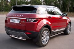 Пороги труба D63 (вариант 1) для Land Rover Range Rover Evoque Prestige u Pure 2011-