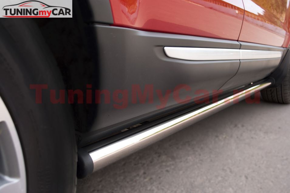 Пороги труба D63 (вариант 2) для Land Rover Range Rover Evoque Prestige u Pure 2011-