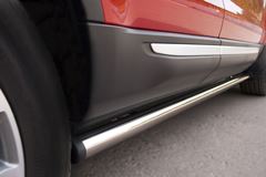 Пороги труба D63 (вариант 2) для Land Rover Range Rover Evoque Prestige u Pure 2011-