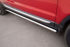 Пороги труба D63 (вариант 2) для Land Rover Range Rover Evoque Prestige u Pure 2011-