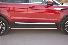 Пороги труба D63 (вариант 2) для Land Rover Range Rover Evoque Prestige u Pure 2011-