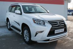 Защита переднего бампера D63 (секции) D75х42 (дуга) для Lexus GX 460 2014-