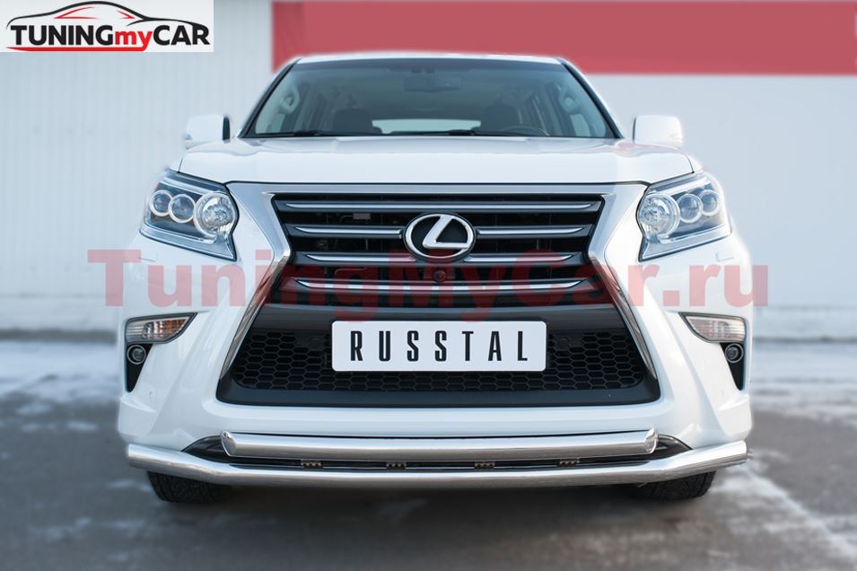 Защита переднего бампера D63 (секции) D63 (дуга) для Lexus GX 460 2014-