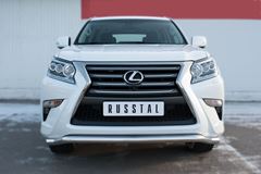 Защита переднего бампера D63 (волна) для Lexus GX 460 2014-