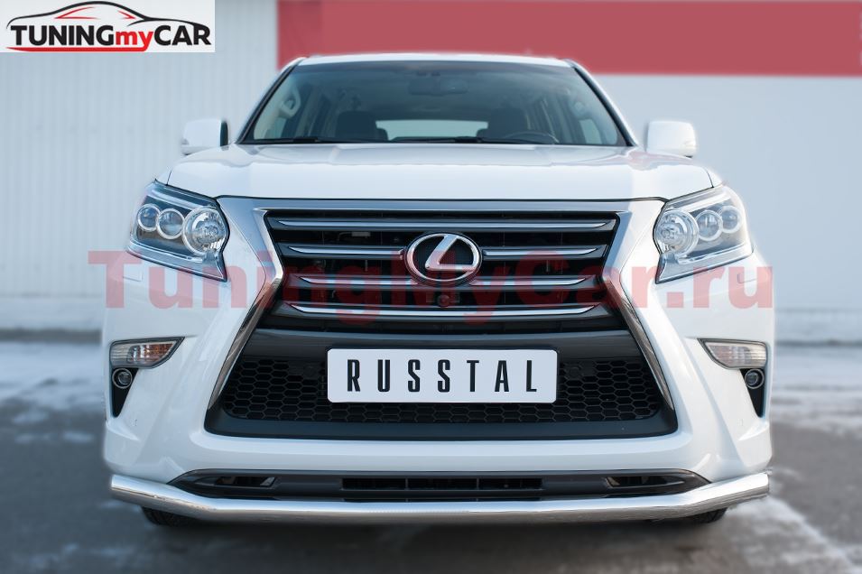 Защита переднего бампера D63 (секции) для Lexus GX 460 2014-