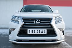 Защита переднего бампера D63 (секции) для Lexus GX 460 2014-