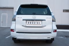 Защита заднего бампера D75х42 (дуга) для Lexus GX 460 2014-