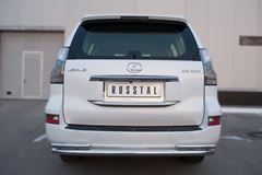Защита заднего бампера D63 (секции) D42 (уголки) для Lexus GX 460 2014-