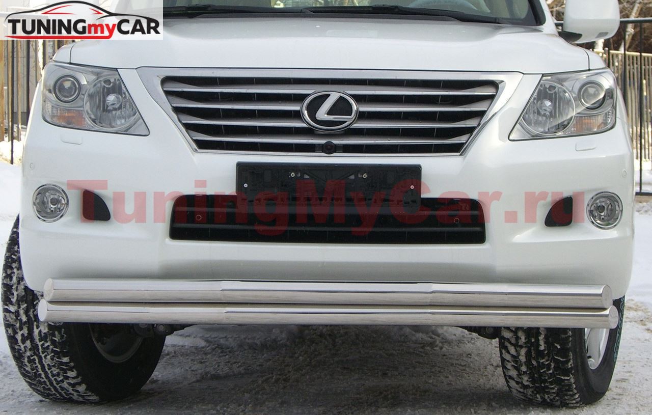 Защита переднего бампера D63/63 для Lexus LX570 2007-2011