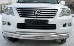 Защита переднего бампера D63/63/42 для Lexus LX570 2007-2011